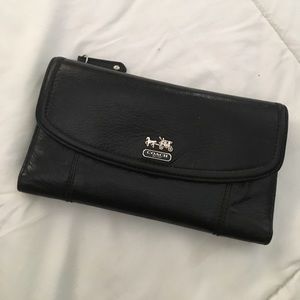 COACH Madison Black leather wallet