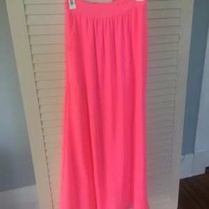 Hot Pink Maxi Skirt