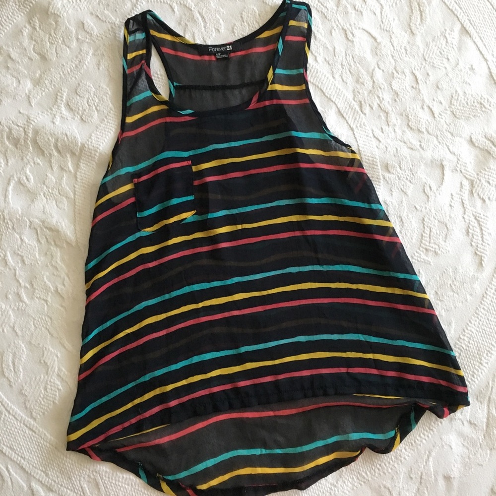 Flowy high-lo tank top Forever 21