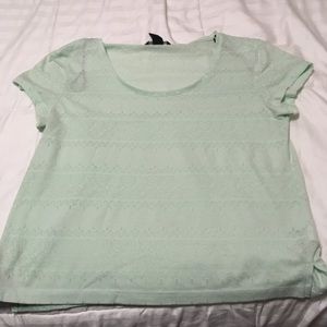 Mint green crop top