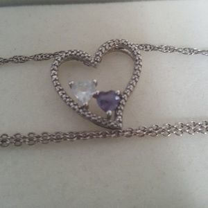 Color Stone Couples Necklace