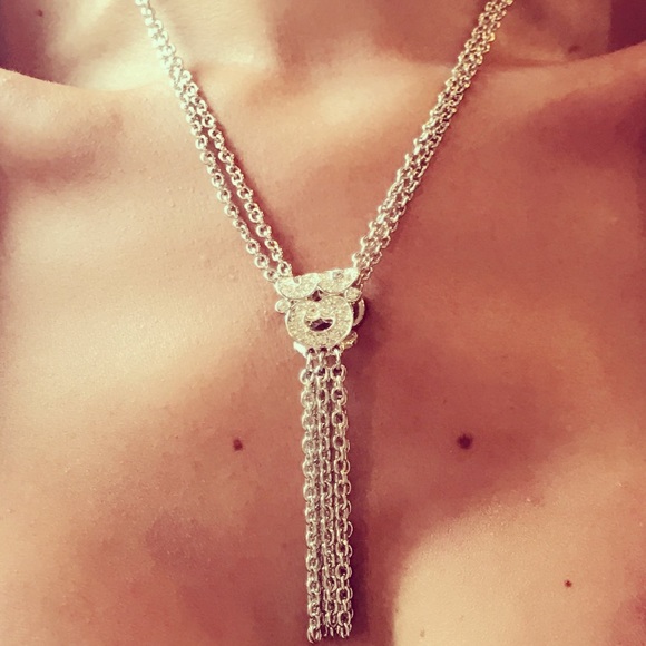 Swarovski Crystal Fringe Tassel Necklace - Picture 2 of 9