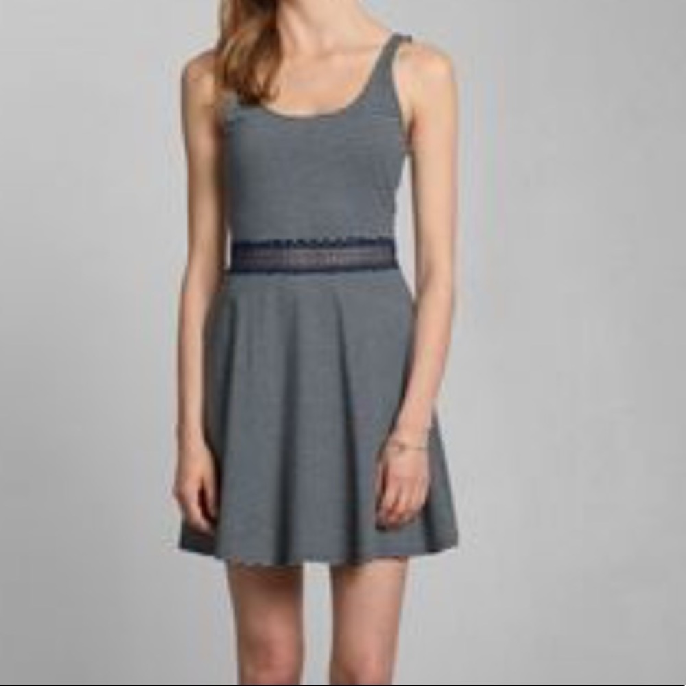 Grey skater dress