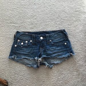 True religion daisy duke shorts