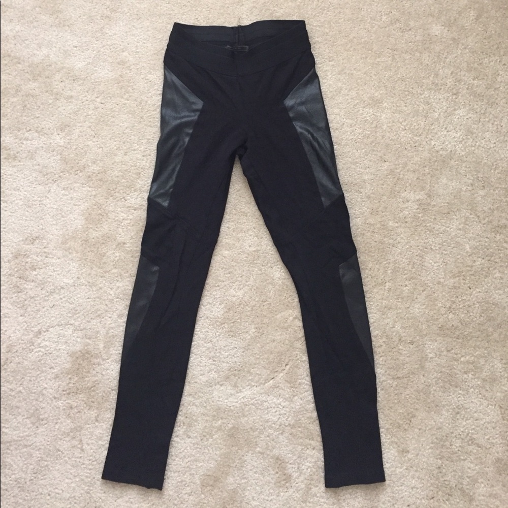 Black Leather Leggings