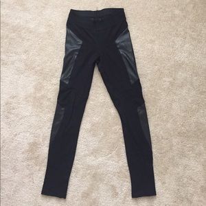 Black Leather Leggings