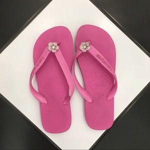 {Havaianas} Pink Flip Flops