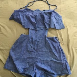 ZARA denim romper