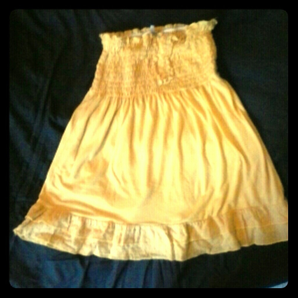 Max rave yellow halter top