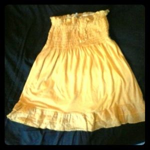 Max rave yellow halter top