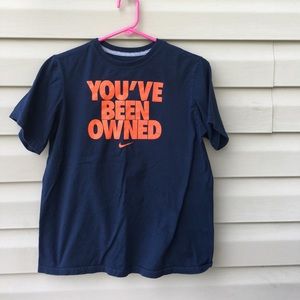 Nike boys navy/ orange short sleeve shirt  $5/25