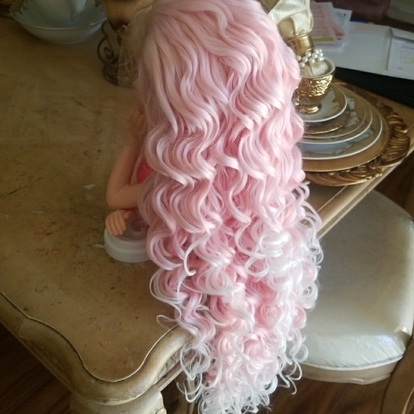 Pink Beauty White Tip Lacefront Wig 26-28 inches!! main image 5