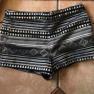 Gold and black shorts