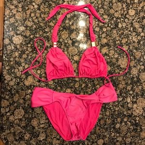 VIX swimsuit. Pink. Too and bottoms.