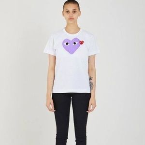 Rare! Play Color Heart Tee - Purple - T-shirts