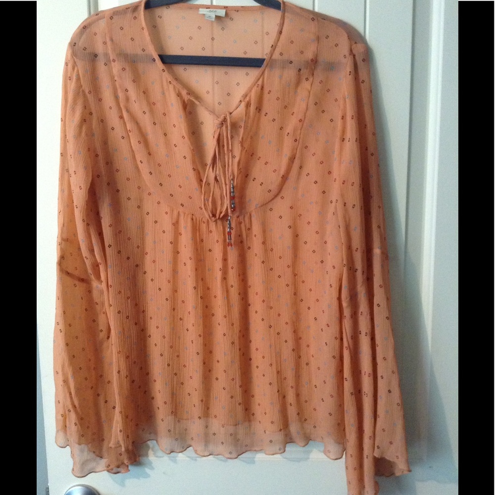 Beautiful JJill Sheer Top