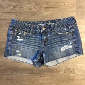 American Eagle Paint Splatter Short