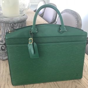 Louis Vuitton Epi Riviera Borneo Green Handbag