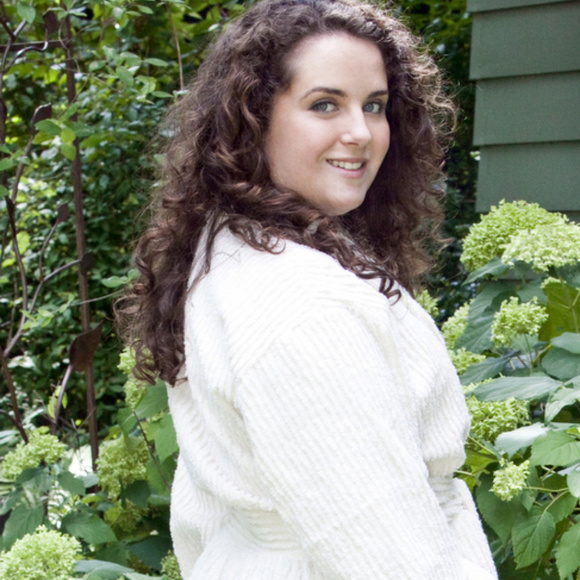 Carole Intimates & Sleepwear Plus Size 2xl Ivory Cotton Chenille