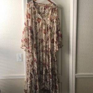 Floral Boho Flowy Dress