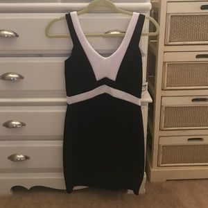 Black and White Charlotte Russe Bodycon Dress