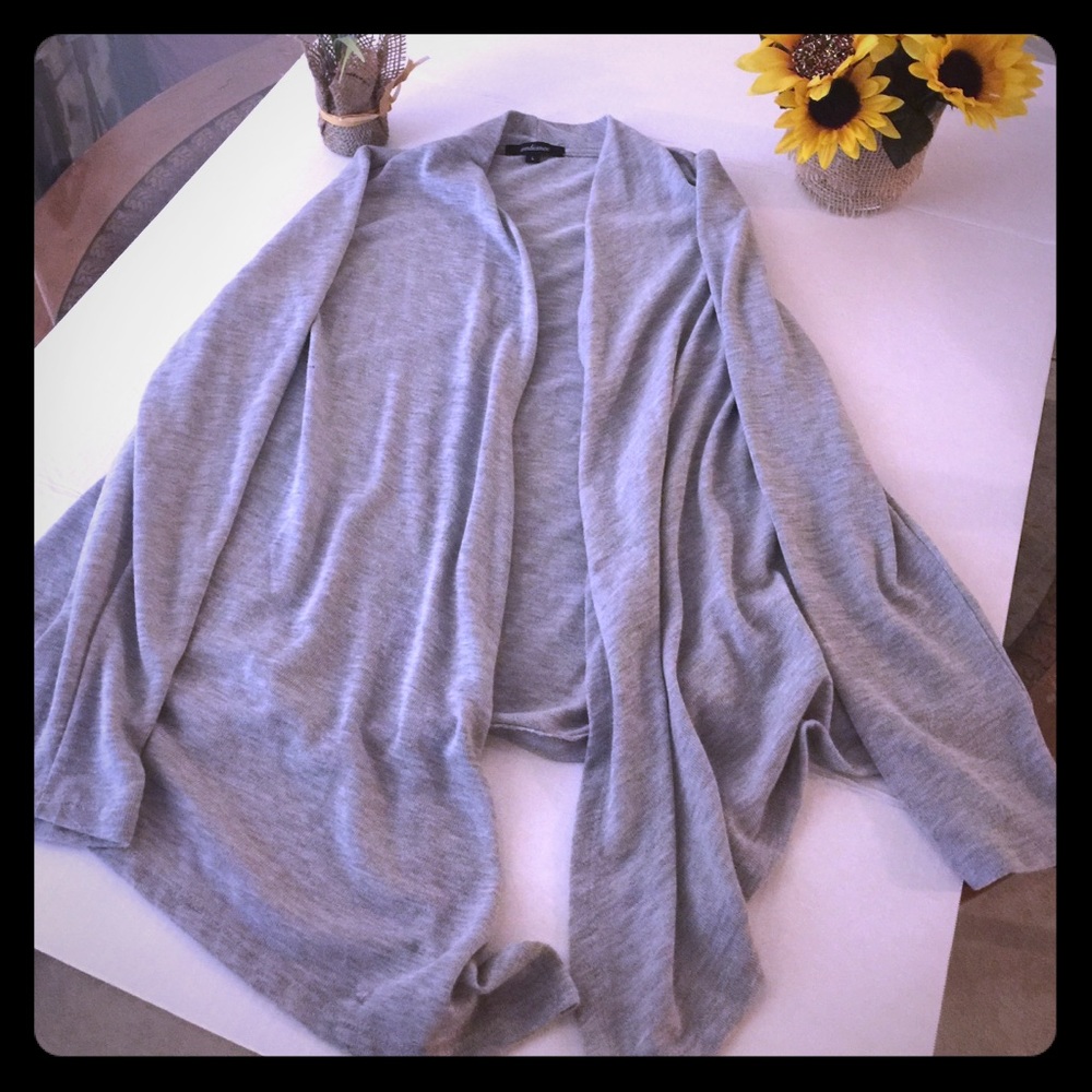 Gray cardigan