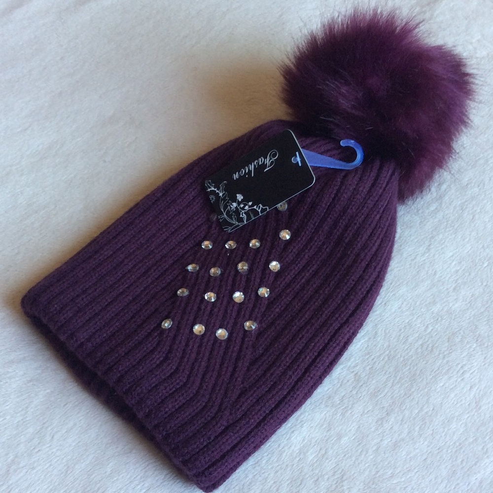 2/$8 • NWT Purple Fashion Beanie