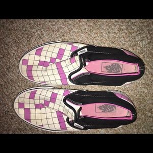 Vans crossword puzzle slip on shoe