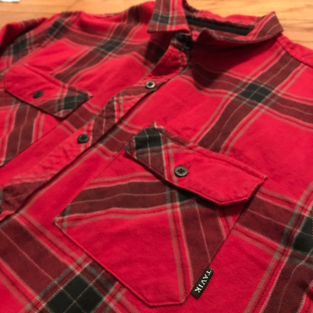 Men's Tavik flannel red size large