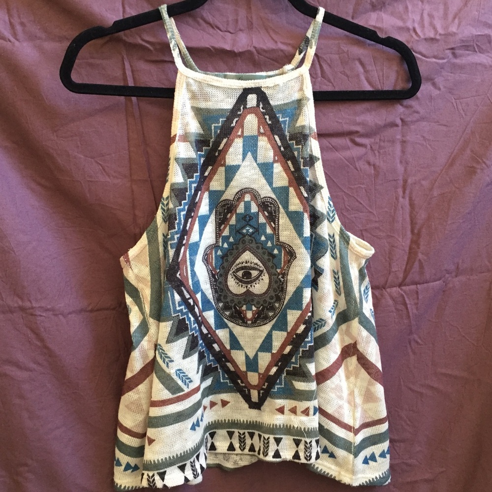 Tank Top with Mandala and Eye