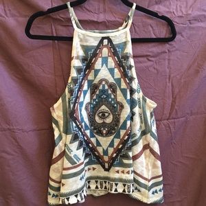 Tank Top with Mandala and Eye