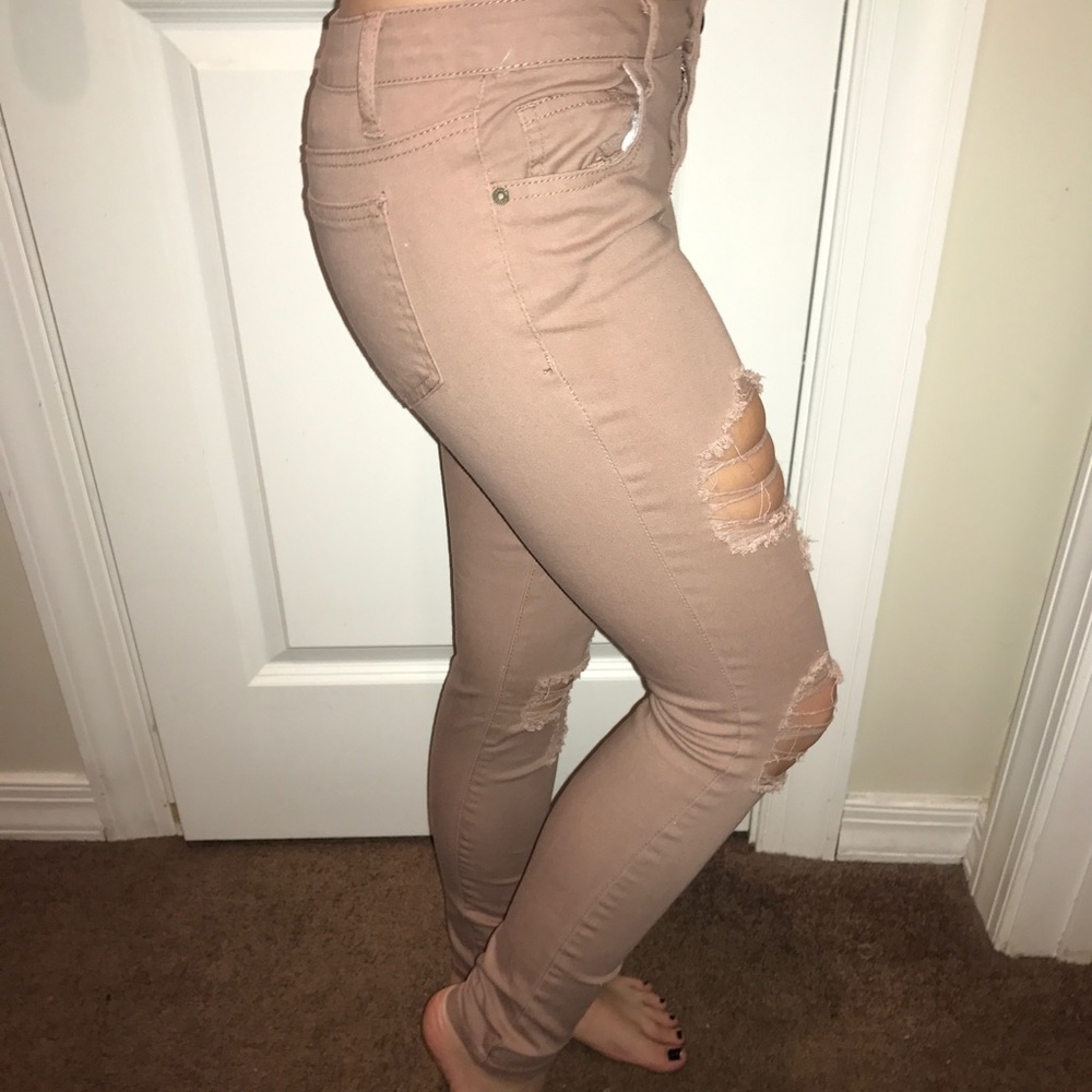 Dusty Rose Skinny Jeans