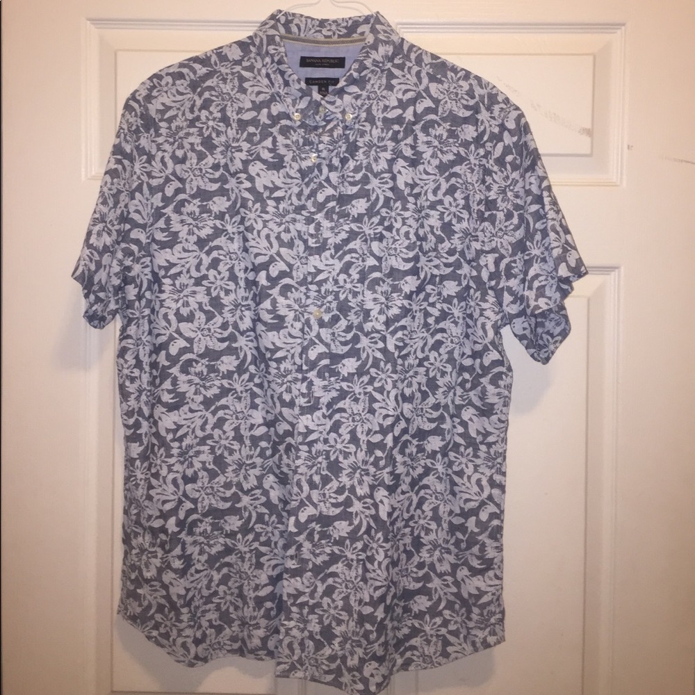 Banana Republic short sleeve button down