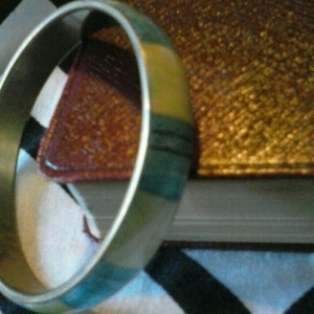 Multicolored brass bangle - Picture 4 of 4
