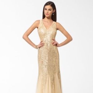 Cache Gold Bridesmaid Dress