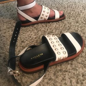 Coach platform sandals