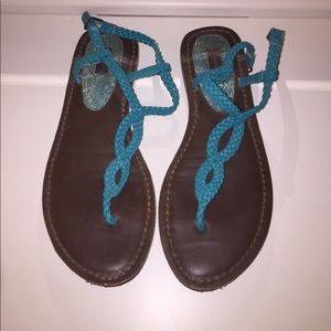 Dark Teal sandals. Great condition. Size 7