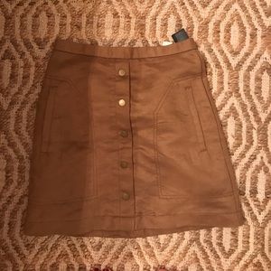 H&M faux suede skirt