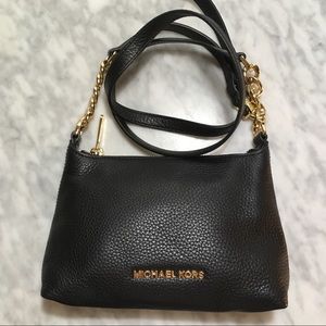 Michael Kors Bedford crossbody black leather purse