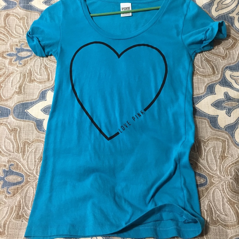 VS PINK CREW NECK TOP