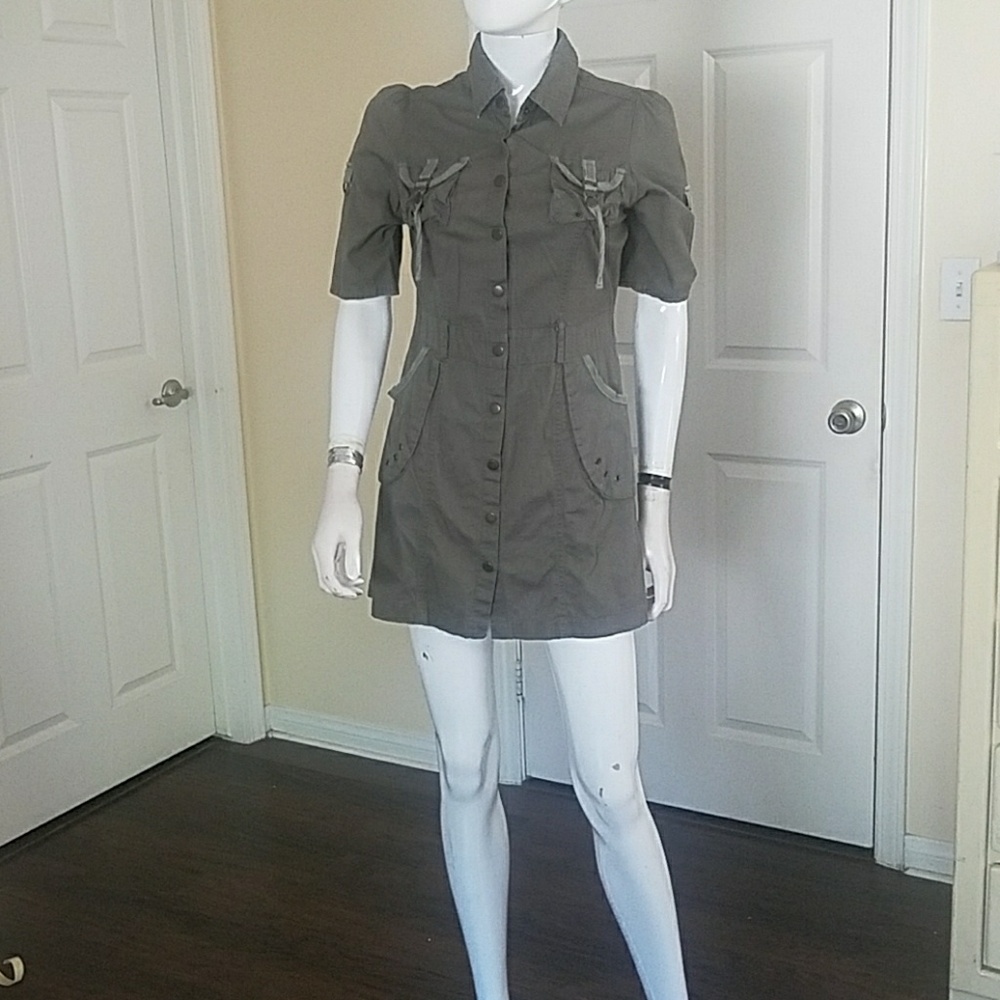 Olive green dress