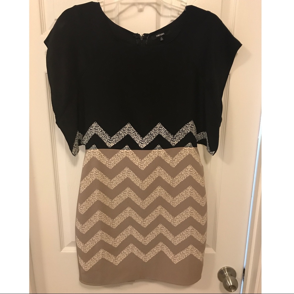 Black/Beige Dress by Funktional (small)