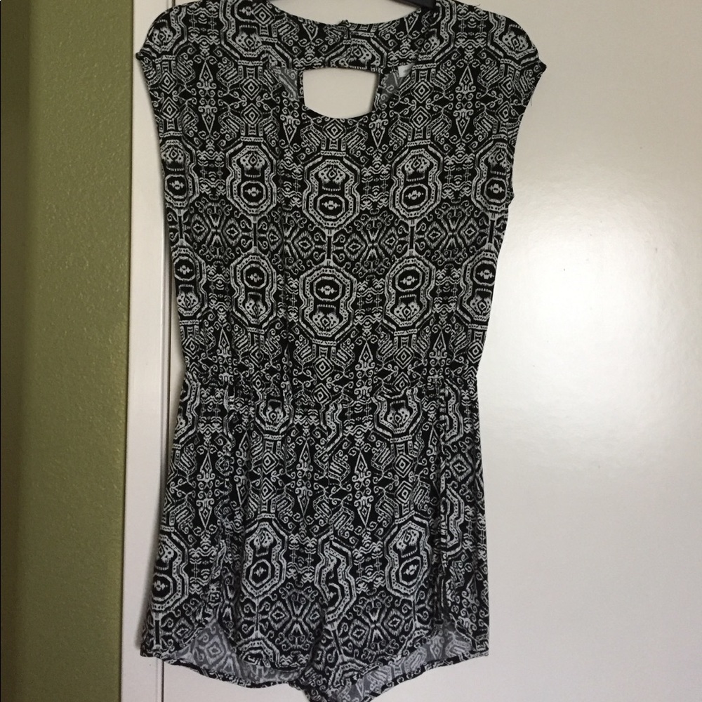 Black and White Romper