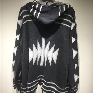 RACHEL by Rachel Roy Geometric Hooded Cardigan