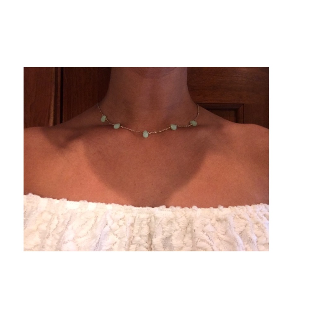 Turquoise studded necklace