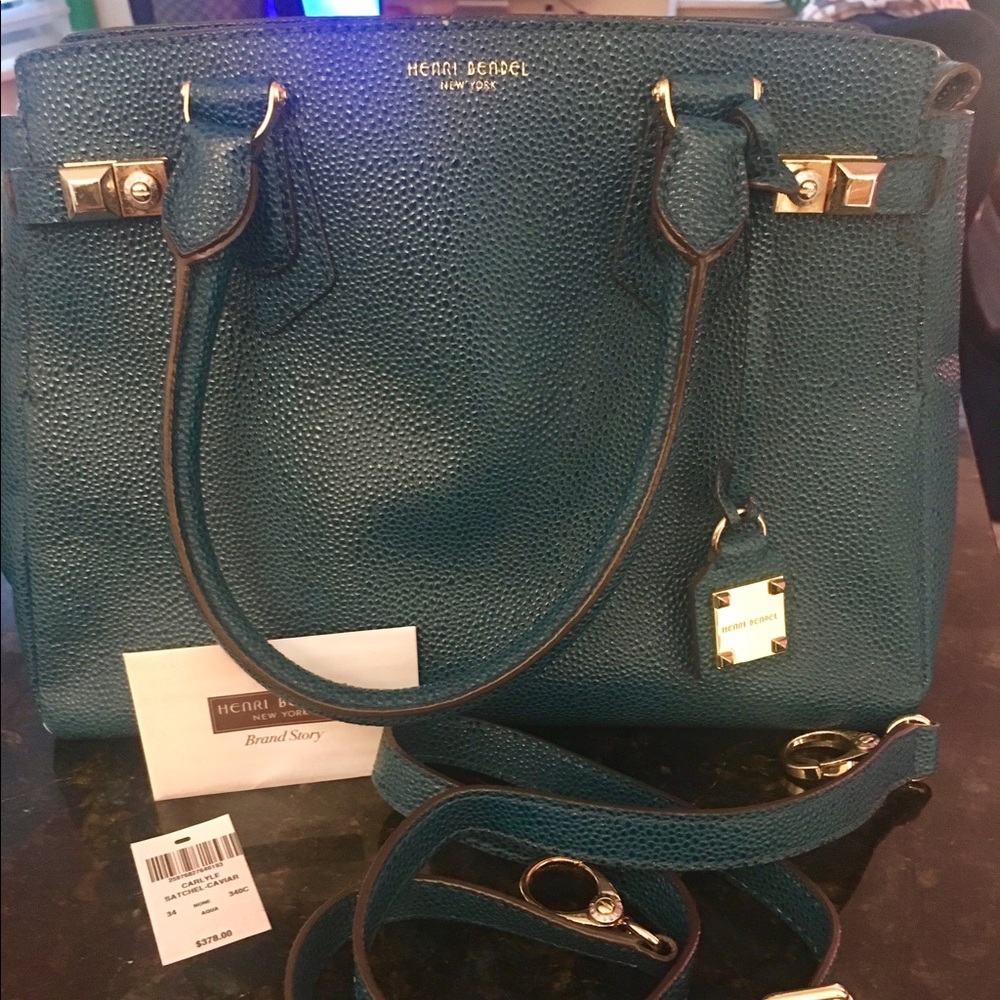 Henri Bendel Carlyle Satchel Caviar Bag