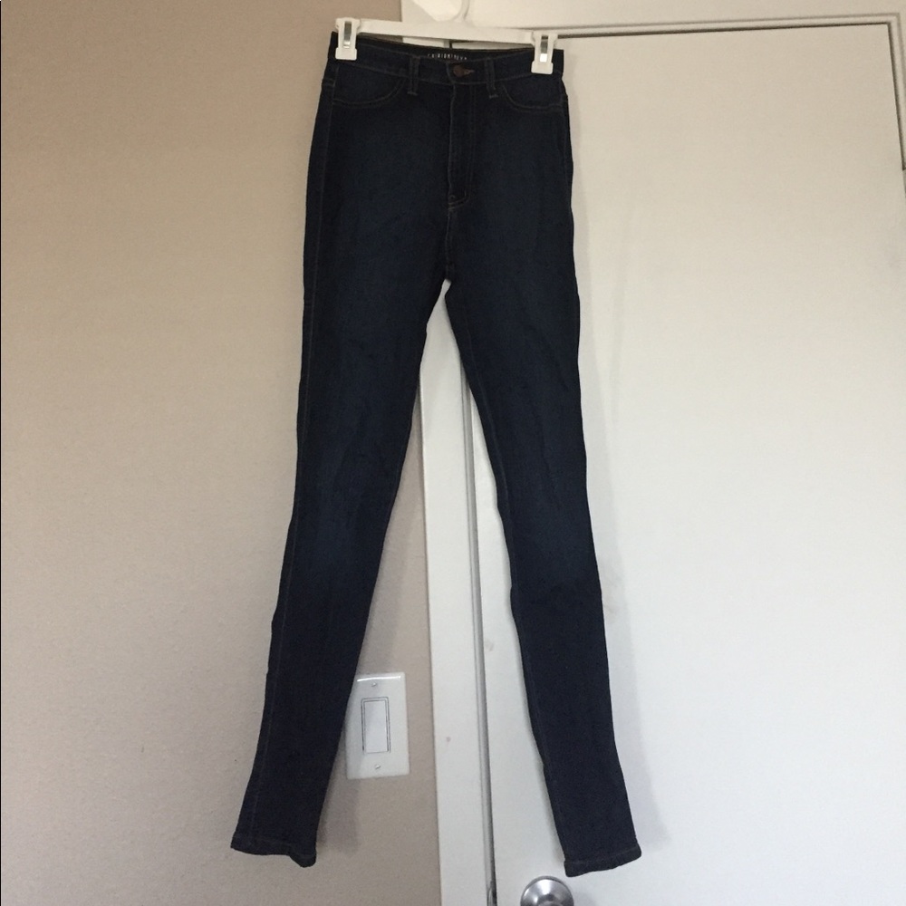 Fashion Nova Classic High Waist Jean- Dark