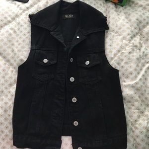 John Galt black Jean vest