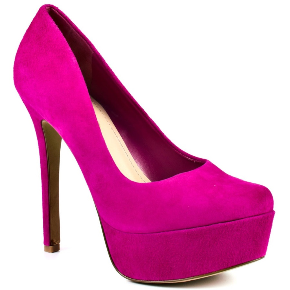 Pink suede pumps Jessica Simpson
