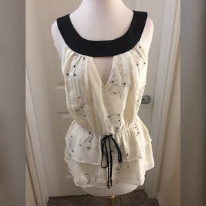 Kenar peplum tie blouse in a size large NWT